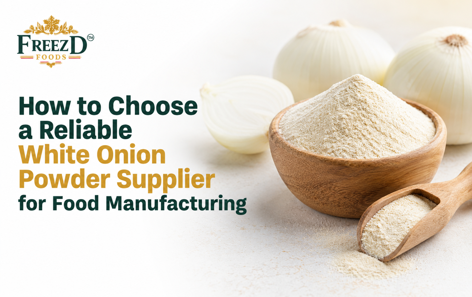 How to Choose a Reliable White Onion Powder Supplier for Food Manufacturing